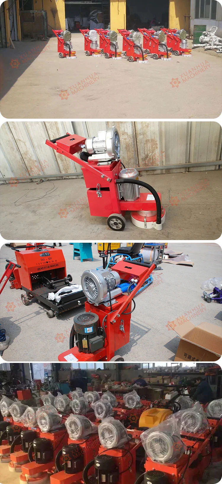 Industrial Hand Push Electric Large Area Marble Concrete Diamond Floor Polisher Surface Grinder Machine for Sale