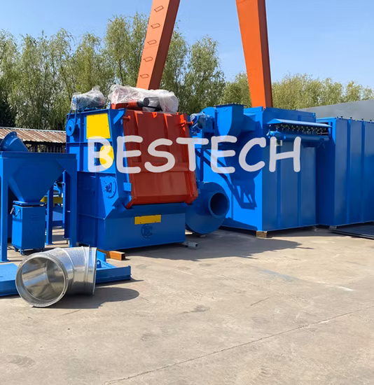 High Quality Low Price Rubber Tumble Belt Roller Conveyor Shot Blasting Machine Supplier